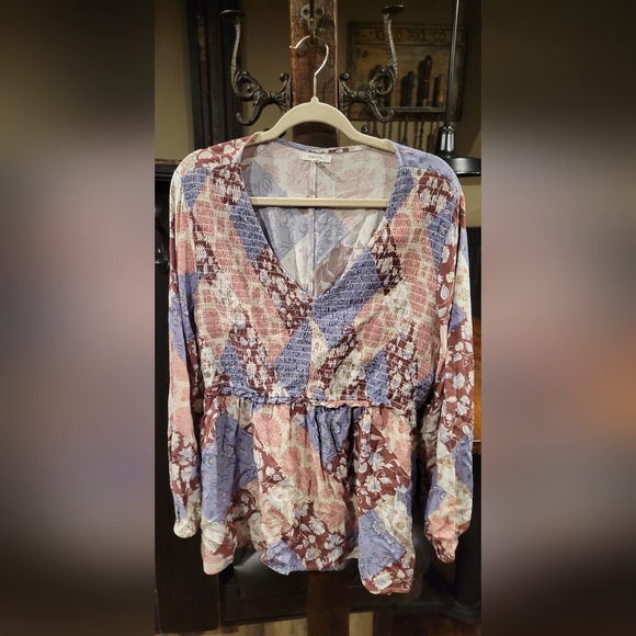 Maurices Patchwork Peplum XL - Picture 2 of 5